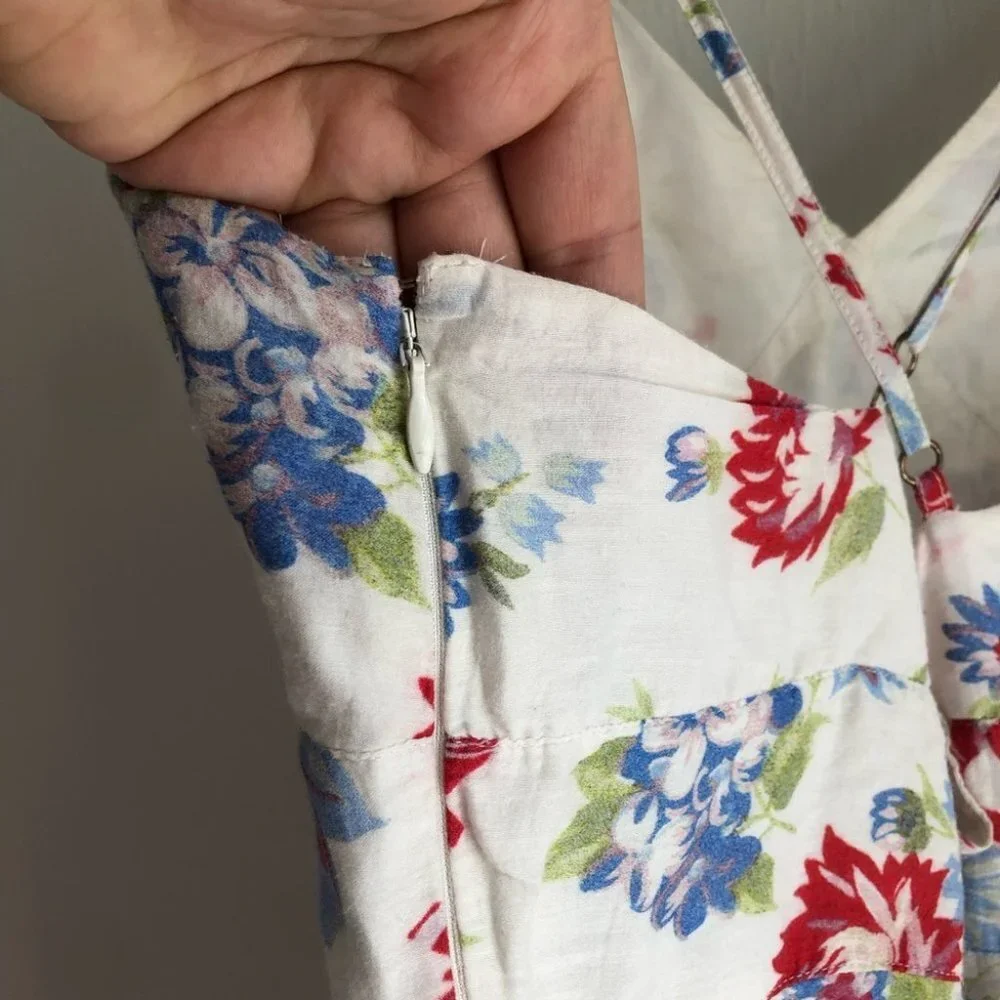 LoveShackFancy size 10 Marion Ruffled Floral Print Mini Dress - Picture 7 of 10